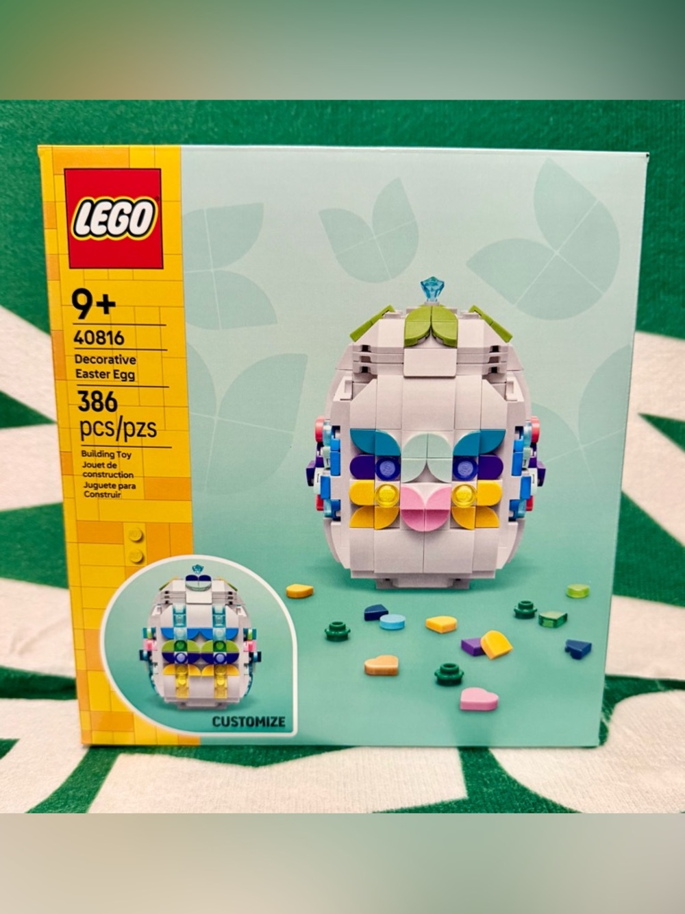 Lego 40816 Decorative Easter Bunny Egg Hunt Set Open Top 386pcs Brand New Sealed